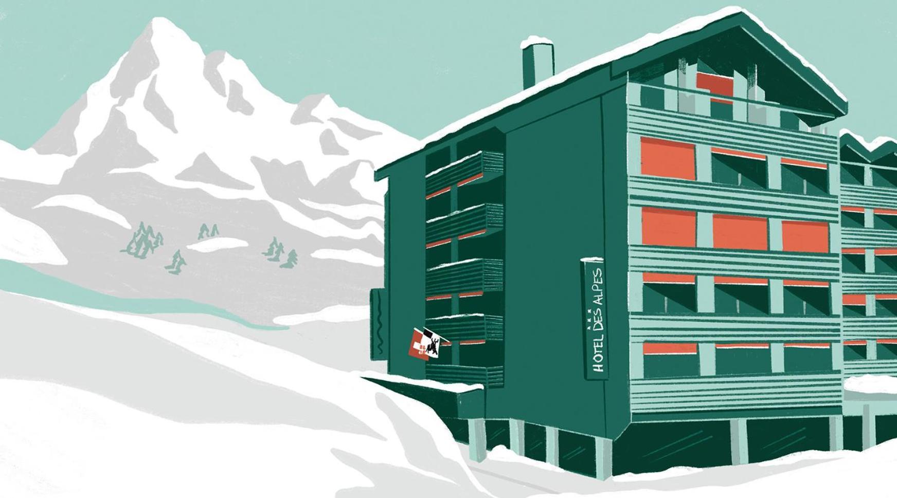 Studio Im Hotel Des Alpes 弗利姆斯 外观 照片